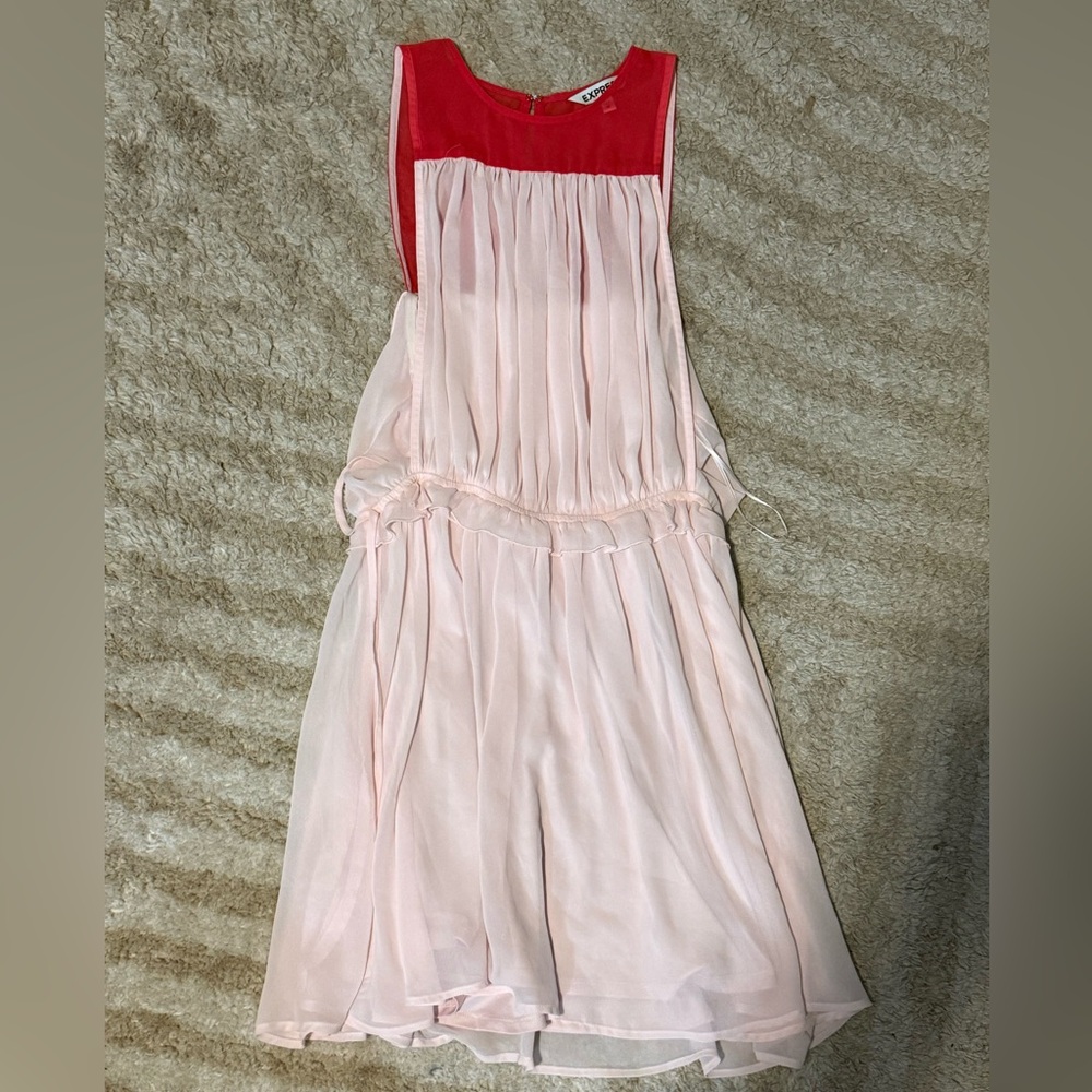 Express Pink and Red Dress